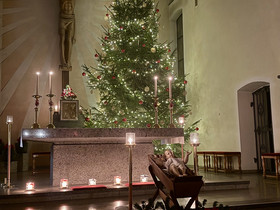 Das Jesuskindlein in der Krippe in Kirchenlamitz